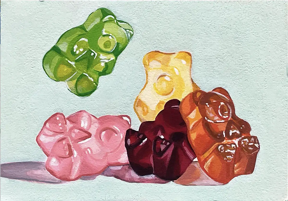 Pさん / アクリル画